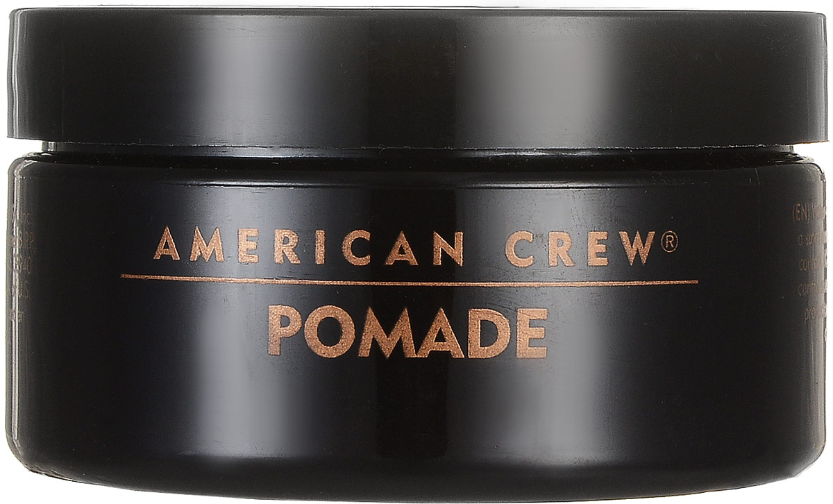 American Crew Помада со средней фиксацией и высоким уровнем блеска для укладки волос Pomade 85 г7209384000 American Crew Помада со средней фиксацией и высоким уровнем блеска для укладки волос Pomade 85 г7209384000American Crew Pomade Помада со средней фиксацией и высоким уровнем блеска для укладки волос обеспечивает среднюю фиксацию волос и высокий уровень блеска. В состав средства входит такой компонент, как ланолин (животный воск), который придаёт волосам необходимую стойкость от воздействия внешних факторов. Также помада со средней фиксацией Американ Крю содержит сахарозу, которая быстро и эффективно увлажняет волосы, защищает кожу головы от сухости при использовании фена. Данный продукт компании American Crew является современной альтернативой гелям для укладки волос и прекрасно подходит для ухода за кучерявыми волосами, не наносит никакого вреда волосяной структуре. Помада Американ Crew с лёгкостью позволит создать необходимую причёску, при этом обеспечивая отличную стойкость волос. Степень фиксации: средняя фиксация.