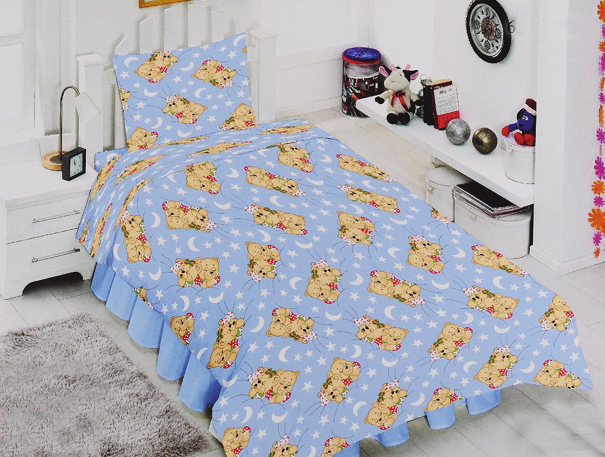 Комплект детского постельного белья Liya Home Collection Сони, 1,5-спальный, наволочки 70x70KPB031 Комплект детского постельного белья Liya Home Collection Сони, 1,5-спальный, наволочки 70x70KPB031Комплект детского постельного белья Liya Home Collection Сони, выполненный на 70% из хлопка и на 30% из полиэстера, состоит из пододеяльника, простыни и двух наволочек. Такое белье очень практично, выдерживает большое количество стирок без потери качества, приятно на ощупь. Оно мягкое, хорошо держит тепло. Благодаря особому переплетению волокон, комплекты постельного белья из хлопка и полиэстера не требуют тщательного ухода, и в то же время долговечны и износостойки. Приобретая комплект постельного белья Liya Home Collection Сони, вы можете быть уверенны в том, что покупка доставит вам и вашим близким удовольствие и подарит максимальный комфорт.
