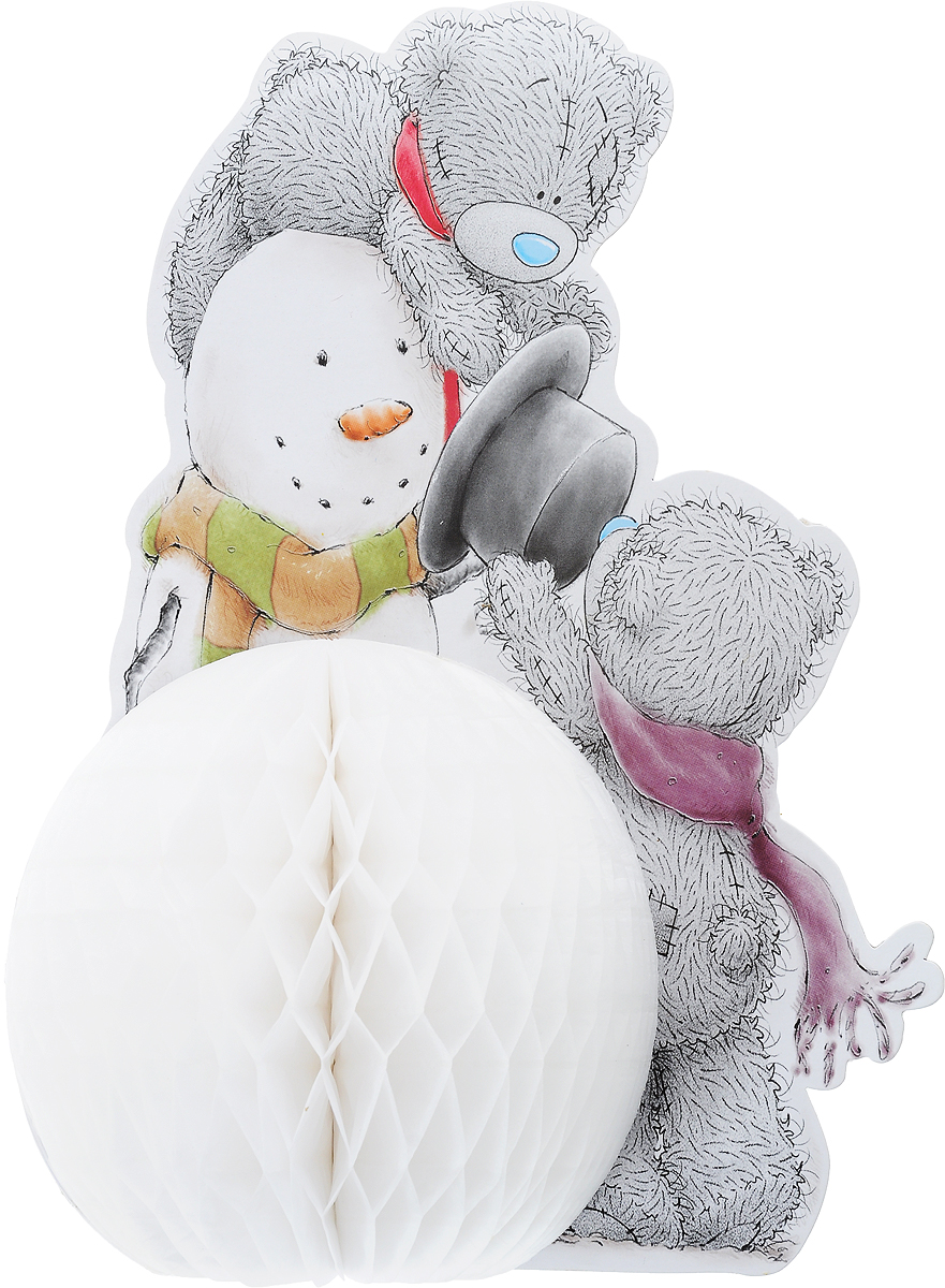 Украшение новогоднее Winter Wings Me To You. Мишка Тедди, высота 30 смMTY-N09005 Украшение новогоднее Winter Wings Me To You. Мишка Тедди, высота 30 смMTY-N09005Новогоднее украшение Magic Time Me To You. Мишка Тедди прекрасно подойдет для праздничного декора вашего дома. Изделие выполнено из бумаги. Такое оригинальное украшение оформит интерьер вашего дома или офиса в преддверии Нового года. Оригинальный дизайн и красочное исполнение создадут праздничное настроение. Кроме того, это отличный вариант подарка для ваших близких и друзей. В комплект входит скребка для соединения объемной части украшения. Диаметр снеговика: 15 см