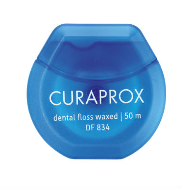 Curaprox DF 834 Нить межзубная мятная, 50 мDF834 Curaprox DF 834 Нить межзубная мятная, 50 мDF834Вощеная зубная нить очищение межзубных промежутков у пациентов с ароматом мяты. Длина нити 50 м.