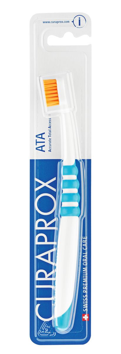 Curaprox ATA Зубная щетка подростковая цвет голубойATA Curaprox ATA Зубная щетка подростковая цвет голубойATAATA Accurate Total Access совершенная, тщательная чистка зубов в труднодоступных зонах. Щетка предназначена для ежедневного очищения зубов. Содержит 4860 мягких активных щетинок. Обеспечивает качественное и нетравматичное удаление зубного налета.