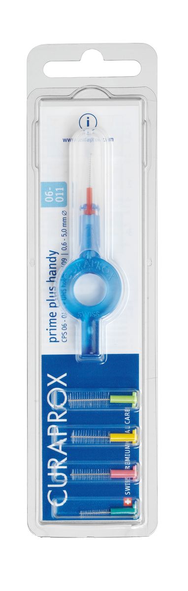 Curaprox CPS MIX Prime PLUS Ершик межзубный в асортименте (06 - 011) + UHS 409 синий держательCPSmix plus UHS409 Curaprox CPS MIX Prime PLUS Ершик межзубный в асортименте (06 - 011) + UHS 409 синий держательCPSmix plus UHS409В набор входят 5 ёршиков для регулярной чистки межзубных промежутков и держатель UHS409. Состав: Сверхтонкие щетинки изготовлены из нейлона. Стержень ершика изготовлен из плетеной проволоки (хирургическая сталь), что обеспечивает его прочность.