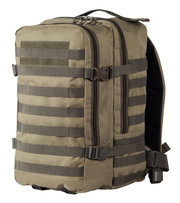 Рюкзак тактический Woodland Armada - 2, цвет: хаки, 30 л58053 Рюкзак тактический Woodland Armada - 2, цвет: хаки, 30 л58053Тактические рюкзаки идеально подойдут для охоты и рыбалки, туристических путешествий, походов. Рюкзаки изготовлены из высококачественной ткани Oxford 600 с пропиткой для защиты от проникновения влаги. Вместительность модели регулируется компрессионными боковыми ремнями на фастексах. Плотная спинка с мягкими вставками Airmesh и длина плечевых ремней обеспечивают комфорт и равномерное распределение нагрузки. Усиленная конструкция молнии и пластиковой фурнитуры обеспечит надежную эксплуатацию в самых экстремальных условиях. Особенности: - два вместительных отделения - компрессионные утяжки по бокам и снизу - боковые карманы - поясной ремень для распределения нагрузки. Объем 30 л. Цвет: хаки Материал: полиэстер 100%