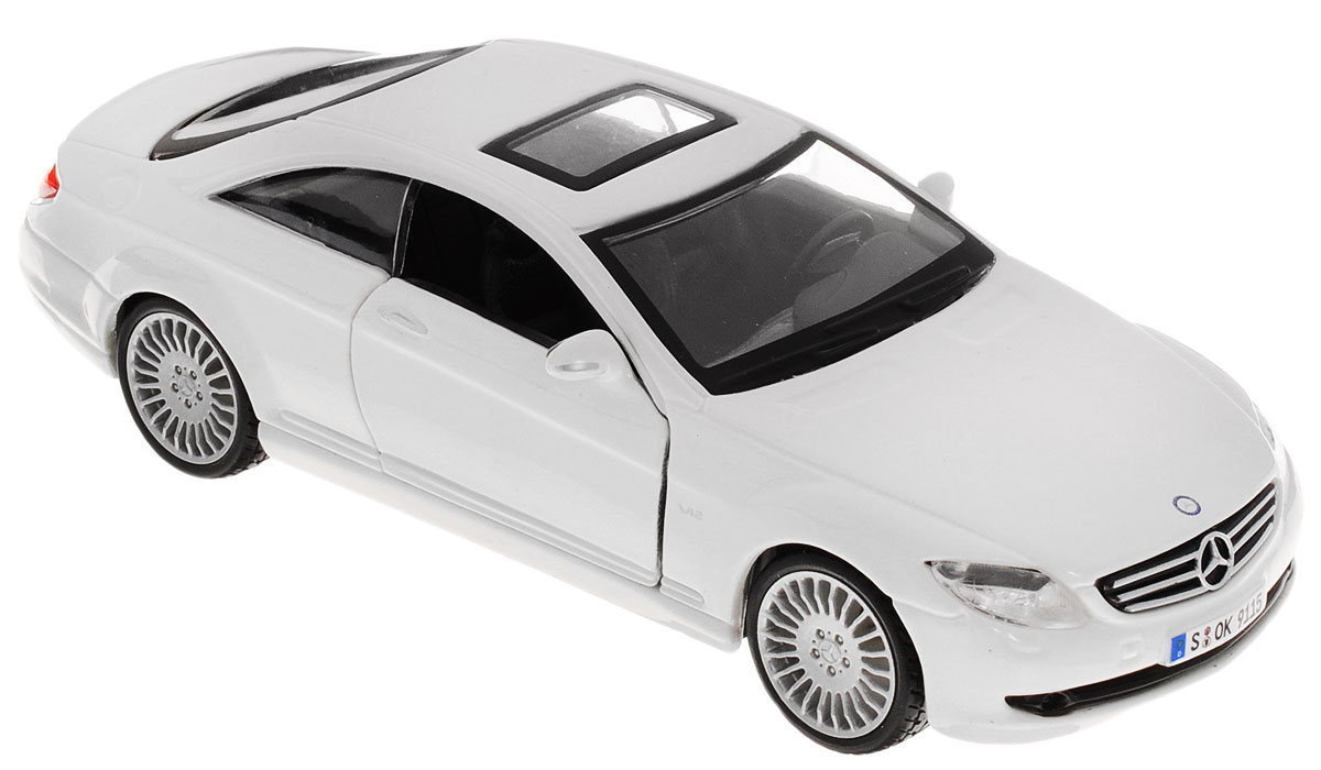Bburago Модель автомобиля Mercedes-Benz CL 550 цвет белый18-43000_белый_Mercedes Bburago Модель автомобиля Mercedes-Benz CL 550 цвет белый18-43000_белый_MercedesМодель автомобиля Bburago Mercedes-Benz CL 550 будет отличным подарком как ребенку, так и взрослому коллекционеру. Благодаря броской внешности, а также великолепной точности, с которой создатели этой модели масштабом 1:32 передали внешний вид настоящего автомобиля, модель станет подлинным украшением любой коллекции авто. Машина будет долго служить своему владельцу благодаря металлическому корпусу с элементами из пластика. Дверцы машины открываются, шины обеспечивают отличное сцепление с любой поверхностью пола. Модель автомобиля Bburago Mercedes-Benz CL 550 обязательно понравится вашему ребенку и станет достойным экспонатом любой коллекции.