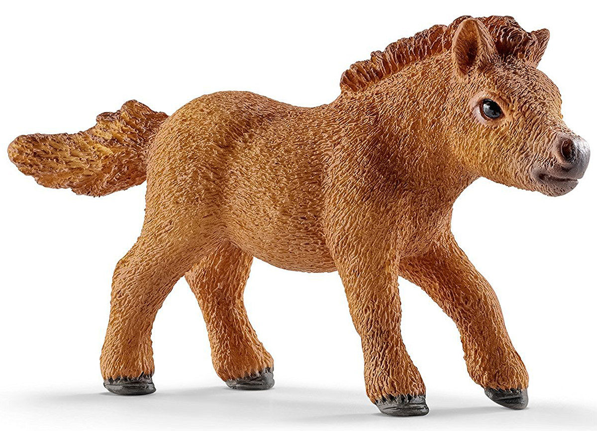 Schleich Фигурка Мини Шетти жеребенок13777 Schleich Фигурка Мини Шетти жеребенок13777Фигурка Мини Шетти жеребенок разнообразит игру вашего ребенка и станет достойным пополнением его коллекции лошадей. Пони породы Шетти назван в честь острова неподалеку от Шотландии. Они очень выносливы и использовались в сельском хозяйстве и горнодобывающей промышленности в холодном суровом климате. Сейчас эту породу лошадей можно увидеть в зоопарках, цирках, они используются для занятий с детьми и взрослыми, поскольку отличаются спокойными и плавными движениями. Все фигурки Schleich выполнены из гипоаллергенных высокотехнологичных материалов, раскрашены вручную и не вызывают аллергии у ребенка. Прекрасно выполненные фигурки отличаются высочайшим качеством игрушек ручной работы. Все они создаются при постоянном сотрудничестве с Берлинским зоопарком, а потому являются максимально точной копией настоящих животных. Каждая фигурка разработана с учетом исследований в области педагогики и производится как настоящее произведение для маленьких детских ручек.