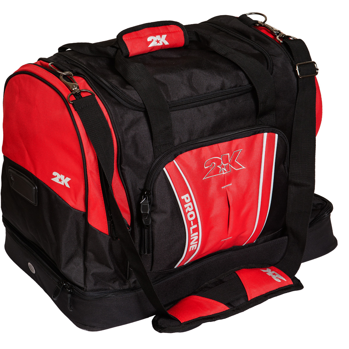 Сумка спортивная 2K Sport Tampa, цвет: черный, красный. 128124128124-black-red Сумка спортивная 2K Sport Tampa, цвет: черный, красный. 128124128124-black-redСпортивная сумка с двойным дном для обуви 2K Sport Tampa. Можно переносить в руке и на плече. Размер: 50х30х43 см. (ДхШхВ). Отстегивающийся ремень.