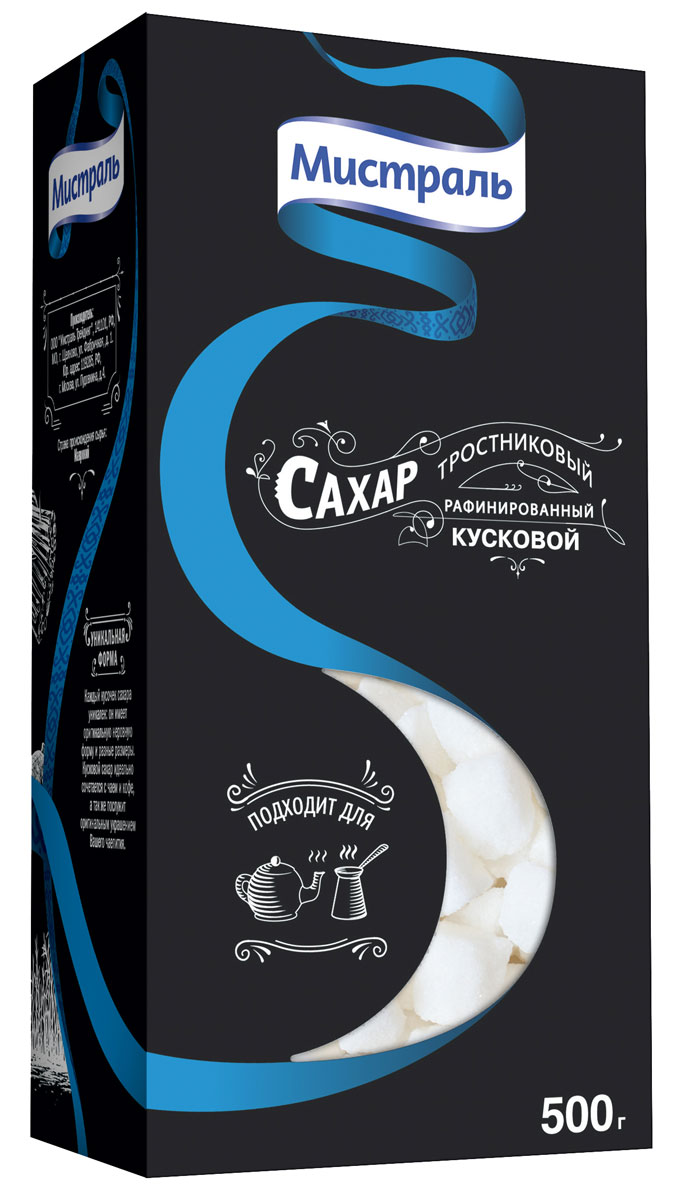 Мистраль Сахар тростниковый рафинированный кусковой, 500 г58206 Мистраль Сахар тростниковый рафинированный кусковой, 500 г58206Сок сахарного тростника проходит дополнительную очистку для получения идеально белого цвета.