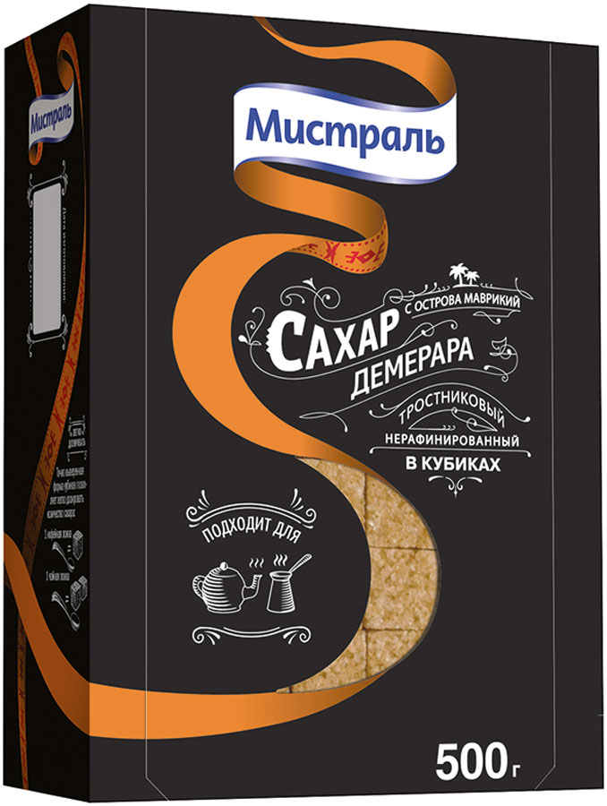 Мистраль Сахар тростниковый нерафинированный Демерара в кубиках, 500 г58306 Мистраль Сахар тростниковый нерафинированный Демерара в кубиках, 500 г58306Тростниковый нерафинированный сахар Демерара Fine Тростниковый - это натуральный продукт. При его производстве используется традиционная (многовековая) технология первичного отжима и кристаллизации сока сахарного тростника, позволяющая сохранить богатую питательными веществами и минералами тростниковую патоку. Полезная тростниковая патока придает нерафинированному сахару особый аромат и золотистый цвет.