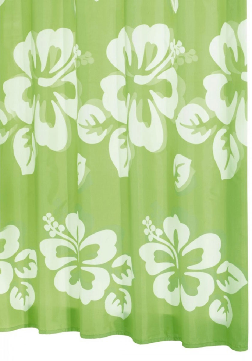 Штора для ванной комнаты Ridder Flowerpower, цвет: зеленый, 180 х 200 см. 4235542355 Штора для ванной комнаты Ridder Flowerpower, цвет: зеленый, 180 х 200 см. 4235542355Штора для ванной комнаты Ridder Flowerpower, изготовленная из текстиля с антигрибковым и антистатическим покрытием, отлично дополнит любой интерьер ванной комнаты. Нижний кант утяжелен каучуковой лентой. Машинная стирка. Глажка при низкой температуре.