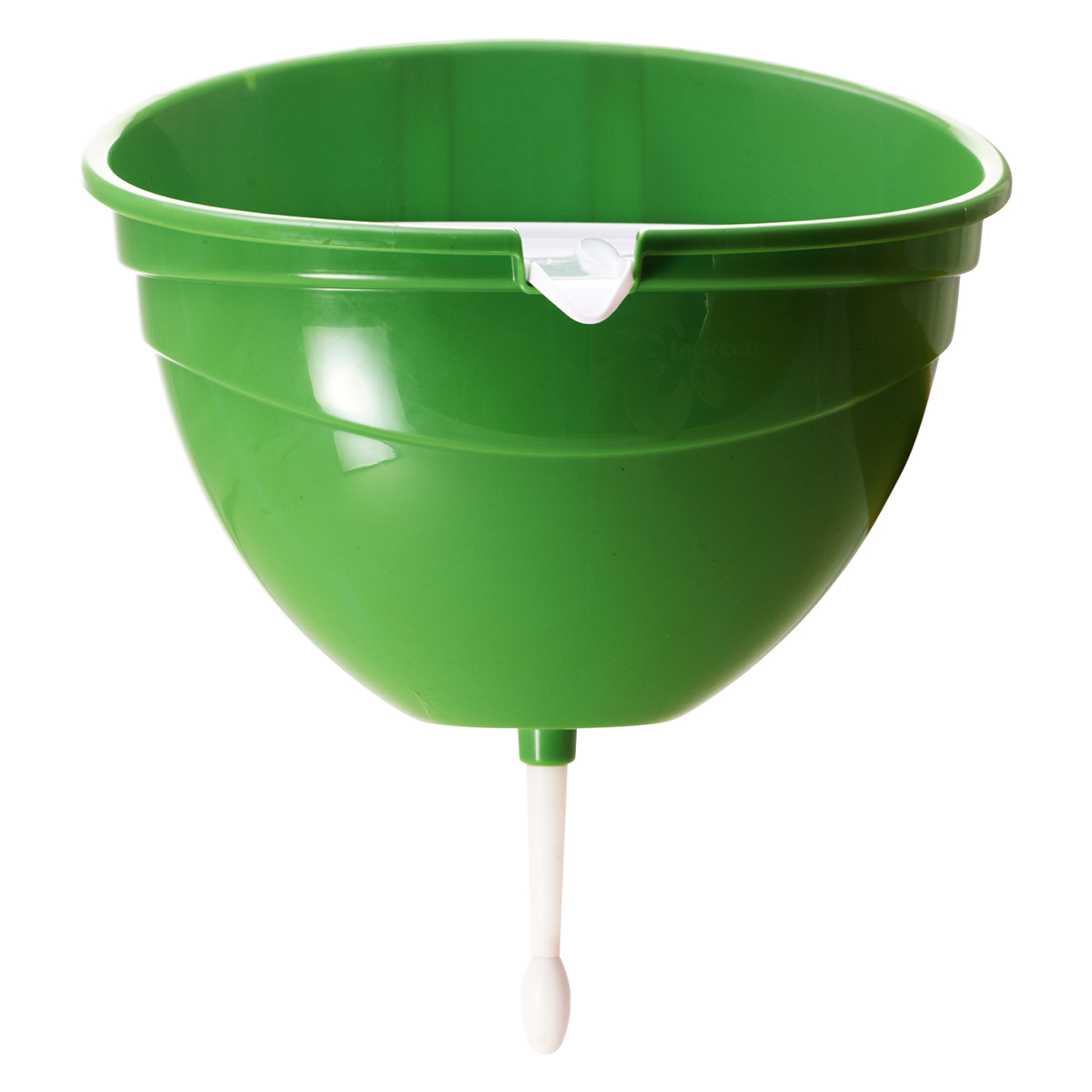 Рукомойник InGreen, цвет: салатовый, 4 лING30004FСЛ Рукомойник InGreen, цвет: салатовый, 4 лING30004FСЛСовременный и стильный рукомойник InGreen предназначен для дачи. Выполнен из высококачественного пластика и выдерживает отрицательные температуры (до -25 градусов), что позволяет ему спокойно пережидать зиму на улице. Крышка рукомойника расположена под небольшим углом и имеет специальный носик для слива дождевой воды, а также рифленую поверхность для удобного расположения мыла. Затвор плотно прилегает ко дну рукомойника, что предотвращает протекания воды. Размер рукомойника: 31,5 х 24,5 х 37 см. Объем рукомойника: 4 л.