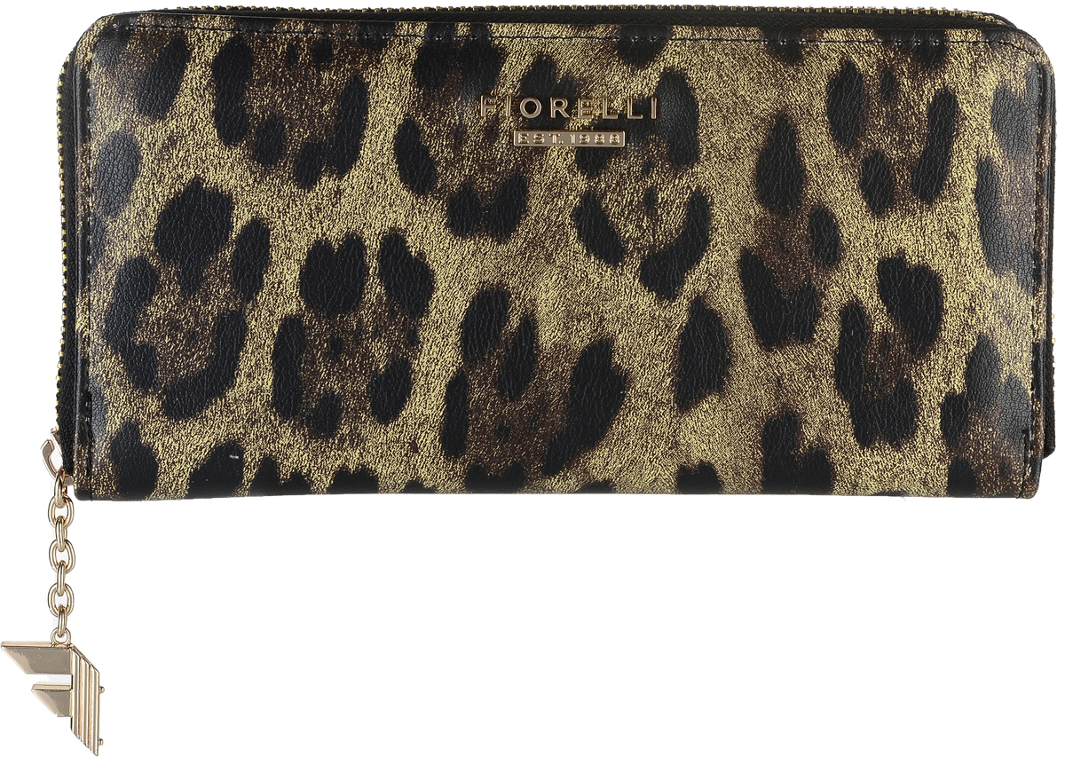 Кошелек женский Fiorelli, цвет: коричневый, светло-зеленый. 0830 FS0830 FS Leopard Кошелек женский Fiorelli, цвет: коричневый, светло-зеленый. 0830 FS0830 FS LeopardСовременный кошелек оригинального дизайна Fiorelli изготовлен из эко-кожи с интересным дизайном и оформлен металлической пластиной с надписью в виде названия бренда. Внутри два отделения для купюр, двенадцать карманов для карт и один большой карман для монет, который застегивается на молнию. Так же имеется два скрытых кармана. Снаружи на задней стенке накладной открытый карман. Застегивается изделие на застежку-молнию. Такой кошелек станет замечательным подарком человеку, ценящему качественные и практичные вещи.
