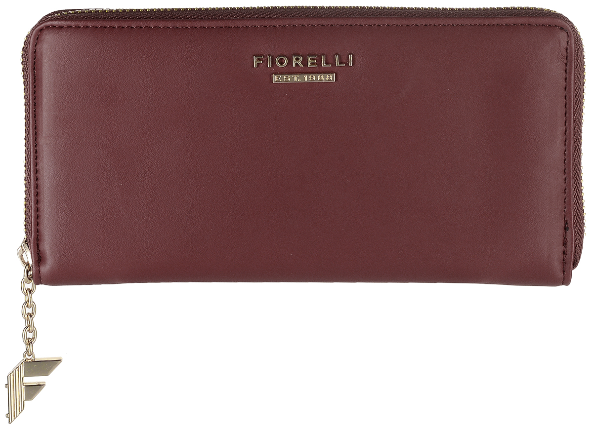 Кошелек женский Fiorelli, цвет: темно-красный. 0830 FS0830 FS Red Кошелек женский Fiorelli, цвет: темно-красный. 0830 FS0830 FS RedСовременный кошелек оригинального дизайна Fiorelli изготовлен из эко-кожи с интересным дизайном и оформлен металлической пластиной с надписью в виде названия бренда. Внутри два отделения для купюр, двенадцать карманов для карт и один большой карман для монет, который застегивается на молнию. Так же имеется два скрытых кармана. Снаружи на задней стенке накладной открытый карман. Застегивается изделие на застежку-молнию. Такой кошелек станет замечательным подарком человеку, ценящему качественные и практичные вещи.