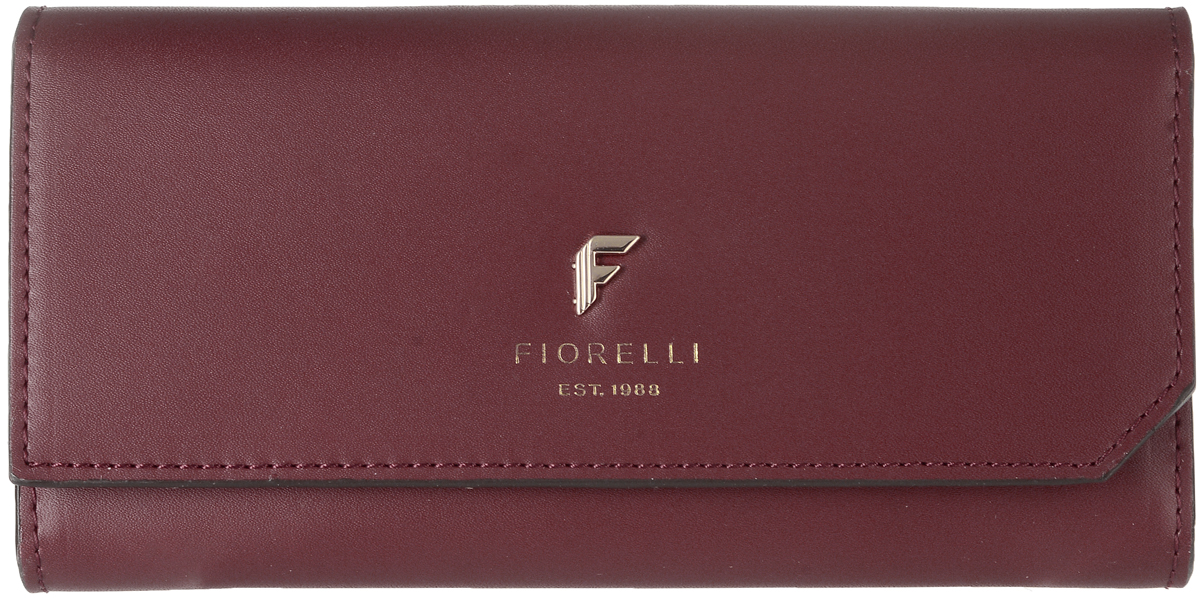 Кошелек женский Fiorelli, цвет: темно-красный. 0831 FS0831 FS Red Кошелек женский Fiorelli, цвет: темно-красный. 0831 FS0831 FS RedСовременный кошелек оригинального дизайна Fiorelli изготовлен из эко-кожи и оформлен металлической пластиной с логотипом бренда. Внутри два отделения для купюр, одиннадцать карманов для карт и один большой карман для монет, который застегивается на молнию. Так же есть четыре скрытых кармана и один кармашек с прозрачным окошком. Снаружи на задней стенке прорезной карман на застежке-молнии. Закрывается кошелек на застежку-кнопку. Такой кошелек станет замечательным подарком человеку, ценящему качественные и практичные вещи.