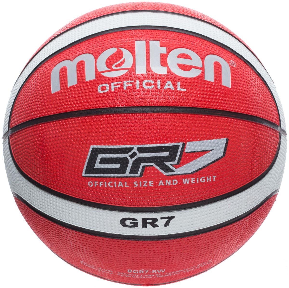 Мяч баскетбольный Molten. Размер 7. BGR7-RWBGR7-RW Мяч баскетбольный Molten. Размер 7. BGR7-RWBGR7-RWБаскетбольный мяч для игры в зале и на улице. 12-панельный дизайн.