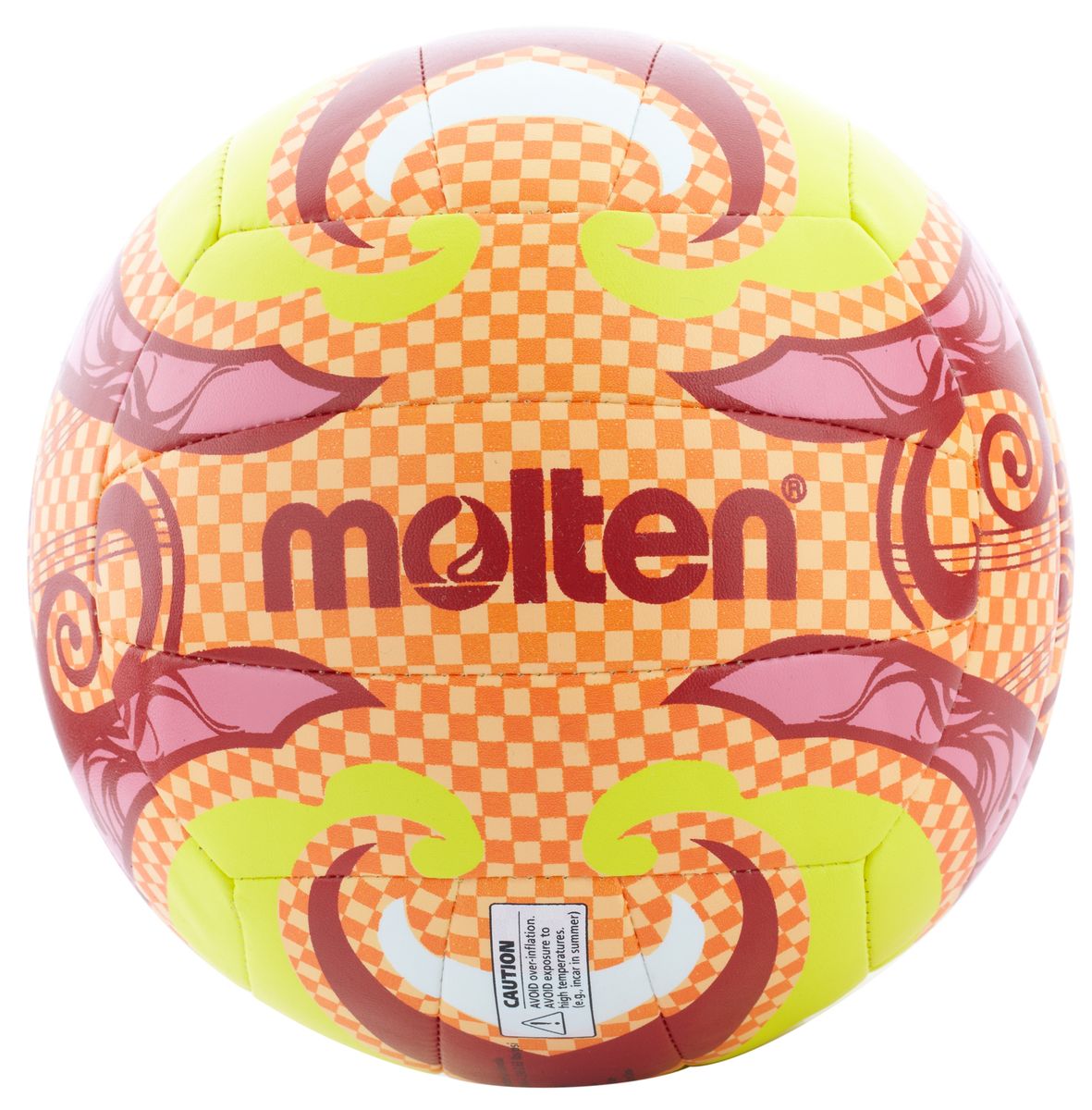 Мяч для пляжного волейбола Molten BV1500. Размер 5. V5B1502-OV5B1502-O Мяч для пляжного волейбола Molten BV1500. Размер 5. V5B1502-OV5B1502-OМяч для пляжного волейбола изготовлен из тонкой синтетической кожи, обеспечивающей мягкий контакт с рукой. Машинное шитье, 18 панелей, резиновая камера.