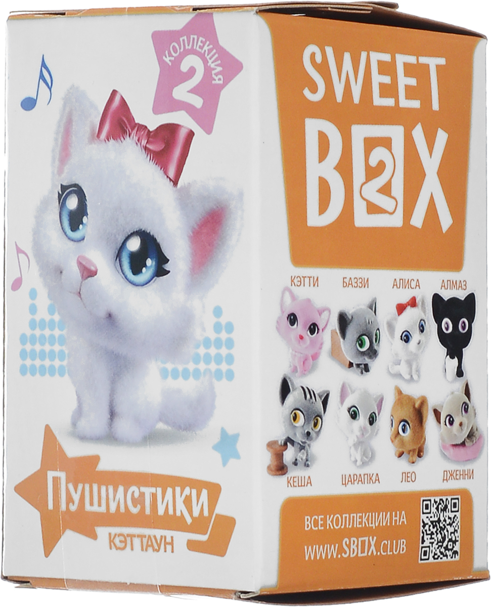 Sweet Box Пушистики Котята жевательный мармелад с игрушкой, 10 гУТ19449. Sweet Box Пушистики Котята жевательный мармелад с игрушкой, 10 гУТ19449.Sweet Box (Сладкая коробочка) - коробочка со сладостями и игрушкой. Свитбоксы популярны среди детей и взрослых, коллекционирующих игрушки. Персонажи коллекций открывают удивительные миры, вовлекают в игру, дарят незабываемые впечатления. Игрушка выполнена из качественного пластика, изображает животное из мультфильма Пушистики. Пока не откроете коробочку - не узнаете, какая игрушка вам попалась! Игрушка предназначена для детей старше трех лет. Уважаемые клиенты! Обращаем ваше внимание, что полный перечень состава продукта представлен на дополнительном изображении.