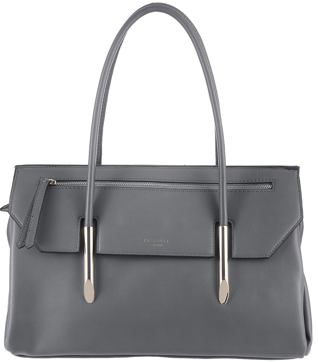 Сумка женская Fiorelli, цвет: серый. 8503 FH8503 FH City Grey Сумка женская Fiorelli, цвет: серый. 8503 FH8503 FH City GreyСтильная сумка Fiorelli выполнена из высококачественной искусственной кожи и оформлена фирменной надписью и металлической пластинкой с логотипом бренда. На лицевой стороне расположен декоративный карман на молнии. На тыльной стороне расположен небольшой открытый накладной карман. Сумка оснащена удобными ручками и металлическими ножками, которые предотвратят повреждение дна сумки. Изделие закрывается клапаном на магнитную кнопку. Внутри расположено главное вместительное отделение, которое разделяет карман-средник на молнии. Также внутри находятся четыре открытых накладных кармана для телефона и мелочей и один вшитый карман на молнии.