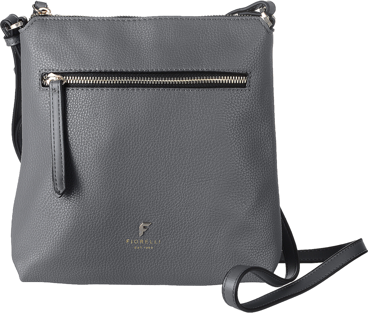 Сумка женская Fiorelli, цвет: серый. 8509 FH8509 FH Grey Casual Сумка женская Fiorelli, цвет: серый. 8509 FH8509 FH Grey CasualСтильная сумка Fiorelli выполнена из высококачественной искусственной кожи зернистой текстуры. Изделие оформлено металлической пластинкой с логотипом бренда. На лицевой стороне расположен удобный вшитый карман на молнии. На тыльной стороне расположен открытый накладной карман. Сумка оснащена плечевым ремнем, длина которого регулируется с помощью пряжки. Изделие закрывается на застежку- молнию. Внутри расположено главное отделение, которое содержит один открытый накладной карман и фирменную нашивку.