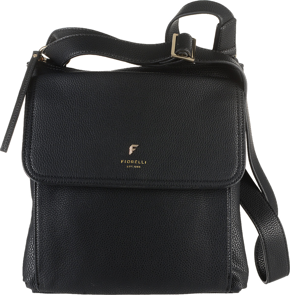 Сумка женская Fiorelli, цвет: черный. 8585 FH8585 FH Black Casual Сумка женская Fiorelli, цвет: черный. 8585 FH8585 FH Black CasualСтильная сумка Fiorelli выполнена из высококачественной искусственной кожи зернистой текстуры. Изделие оформлено фирменной надписью и металлической пластинкой с логотипом бренда. На лицевой стороне расположен удобный накладной объемный карман, который закрывается клапаном на магнитную кнопку. Сумка оснащена широким плечевым ремнем, длина которого регулируется с помощью пряжки. Изделие закрывается на застежку-молнию. Внутри расположено главное отделение, которое содержит два открытых накладных кармана для телефона и мелочей и один вшитый карман на молнии.