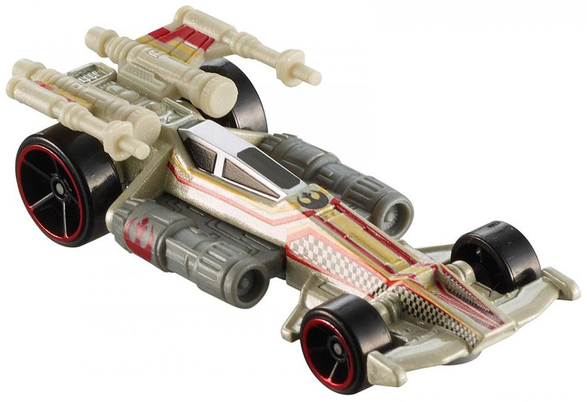 Hot Wheels Star Wars Машинка X-Wing FighterDPV24_DPV26 Hot Wheels Star Wars Машинка X-Wing FighterDPV24_DPV26Свершилось то, чего вы так долго ждали! Космические корабли и звездолеты приобрели форму машинок. Звездные машинки - это точная копия космических крейсеров из Star Wars на колесах. Запускайте их в космические путешествия по трекам Hot Wheels! Машинка Hot Wheels X-Wing Fighter обязательно привлечет внимание вашего ребенка. Колеса модели имеют свободный ход. Ваш малыш будет увлеченно играть с этой машинкой, придумывая различные истории. Порадуйте его таким замечательным подарком.