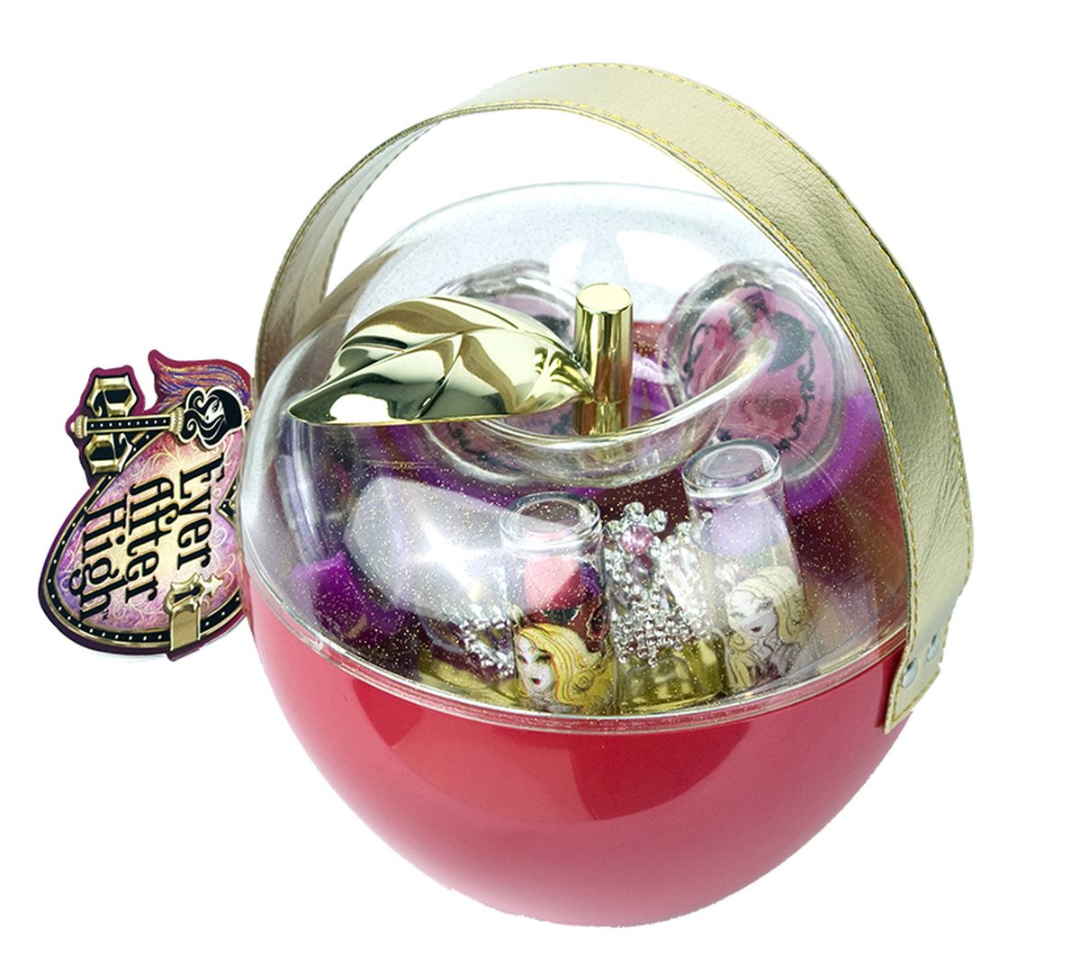 Markwins Игровой набор детской декоративной косметики Ever After High в яблоке9529351 Markwins Игровой набор детской декоративной косметики Ever After High в яблоке9529351Состав набора: блески для губ 6 оттенков, губные помады в футлярах 2 шт., тиара 1 шт.