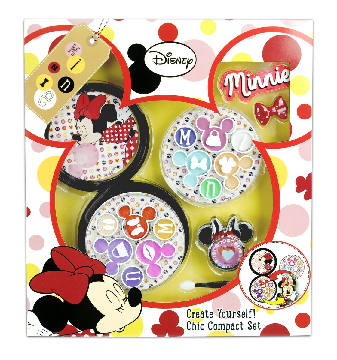 Markwins Игровой набор детской декоративной косметики Minnie с футляром9605351 Markwins Игровой набор детской декоративной косметики Minnie с футляром9605351Игровой набор детской декоративной косметики Markwins Minnie - отличный подарок для девочек! С ним юная модница сможет создать собственный, потрясающий образ с помощью эффектного макияжа и красивой прически. Оформление упаковки особенно понравится поклонницам очаровательной стиляги - мышки Минни. В набор входят палитра блесков для губ (6 оттенков), блески для губ в баночке (2 оттенка), палитра кремовых теней (6 оттенков), аппликатор, заколка для волос, наклейка и футляр. Условия хранения: хранить при температуре от +5 до +25 градусов, не допускать попадания прямых солнечных лучей. Детская косметика Markwins создана с соблюдением самых высоких европейских стандартов безопасности. Продукция не содержит парабенов, метилизотиазолинона, пальмового масла. Косметика предназначена для детей от 7 лет. Несмотря на высокое качество продукции, ее общую гипоаллергенность, производитель рекомендует проверить индивидуальную реакцию на косметику перед ее использованием. Просто нанесите...