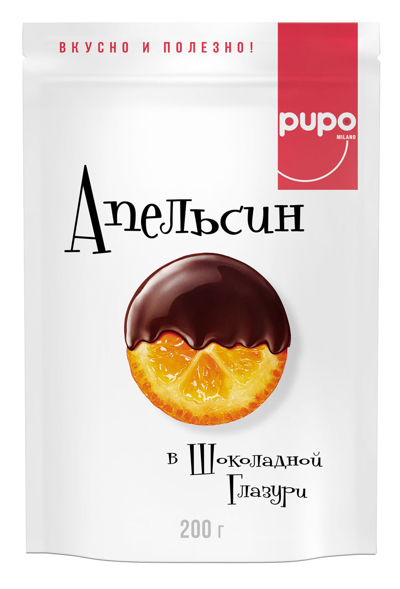 Pupo Апельсин в глазури конфеты глазированные, 200 г14.3035 Pupo Апельсин в глазури конфеты глазированные, 200 г14.3035Фортунелла — это маленькие апельсины, которые называют в Японии и Китае золотыми. Они растут на плантациях Юго-Восточной Азии и проходят сушку естественным, экологичным образом под лучами солнца. Вяленые ароматные плоды Фортунелла в сладкой глазури - это богатый витаминами и минералами десерт, который имеет пикантный пряный вкус, тонизирует и укрепляет иммунитет. Фортунелла - источник энергии и хорошего настроения.