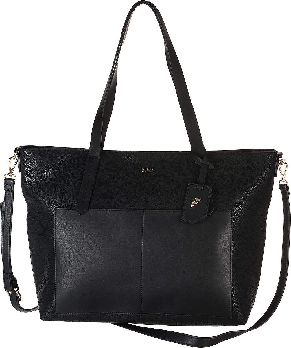 Сумка женская Fiorelli, цвет: черный. 8588 FH8588 FH Black Сумка женская Fiorelli, цвет: черный. 8588 FH8588 FH BlackСумка Fiorelli выполнена из матовой экокожи с фактурным тиснением. Сумка имеет одно основное отделение, закрывающееся на застежку-молнию. Внутри расположено пять накладных карманов из экокожи, а также есть два кармана на застежке-молнии. Фронтальная сторона сумки дополнена двумя накладными карманами. Изделие оснащено двумя удобными ручками и дополнительным наплечным ремнем, который крепится к сумке с помощью прочных карабинов и регулируется по длине. Дно сумки дополнено четырьмя металлическими ножками. Модель декорирована съемным брелоком из экокожи с логотипом фирмы. Дизайн продукции Fiorelli разрабатывается в Лондоне молодой, амбициозной командой, идущей в ногу со временем и предлагающей модели, которые предназначены для любых случаев, как для выхода в свет, так и для рабочих будней, торжественных приемов или коктейльных вечеринок.