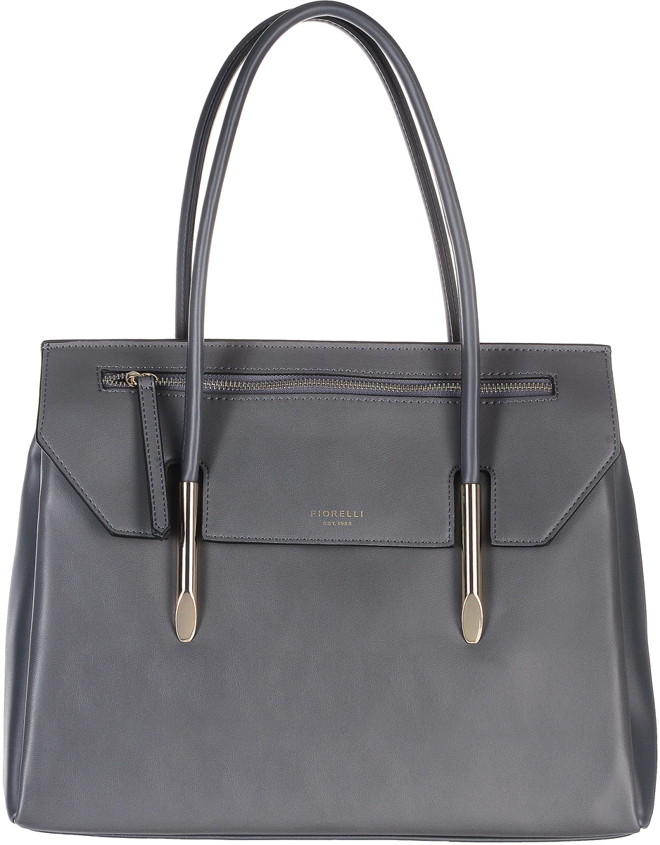 Сумка женская Fiorelli, цвет: серый. 8502 FH8502 FH City Grey Сумка женская Fiorelli, цвет: серый. 8502 FH8502 FH City GreyСтильная женская сумка Fiorelli выполнена из мягкой искусственной кожи и декорирована золотистой фурнитурой. Закрывается клапаном на магнитную застежку, клапан оформлен декоративным карманом на молнии. Сумка имеет вместительное основное отделение, которое разделено текстильной перегородкой, содержащей скрытый карман на молнии. Внутри имеется прорезной карман на застежке-молнии и четыре открытых пришивных кармана для телефона и мелочей. Снаружи на задней стенке располагается накладной карман. Роскошная сумка внесет элегантные нотки в ваш образ и подчеркнет ваше отменное чувство стиля. Дизайн продукции Fiorelli разрабатывается в Лондоне молодой, амбициозной командой, идущей в ногу со временем и предлагающей модели, которые предназначены для любых случаев, как для выхода в свет, так и для рабочих будней, торжественных приемов или коктейльных вечеринок.