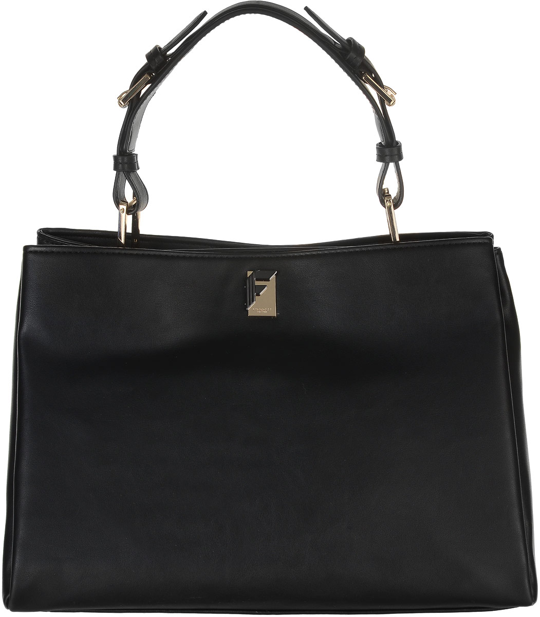 Сумка женская Fiorelli, цвет: черный. 8504 FH8504 FH Black Сумка женская Fiorelli, цвет: черный. 8504 FH8504 FH BlackСтильная женская сумка Fiorelli выполнена из мягкой искусственной кожи и декорирована золотистой фурнитурой. Сумка имеет два вместительных отделения и закрывается на застежки-магниты. Внутри имеется прорезной карман на застежке-молнии и четыре открытых пришивных кармана для телефона и мелочей. Снаружи на задней стенке располагается прорезной карман на молнии. Сумка оснащена стильной эргономичной ручкой, которая регулируется по длине. Роскошная сумка внесет элегантные нотки в ваш образ и подчеркнет ваше отменное чувство стиля. Дизайн продукции Fiorelli разрабатывается в Лондоне молодой, амбициозной командой, идущей в ногу со временем и предлагающей модели, которые предназначены для любых случаев, как для выхода в свет, так и для рабочих будней, торжественных приемов или коктейльных вечеринок.