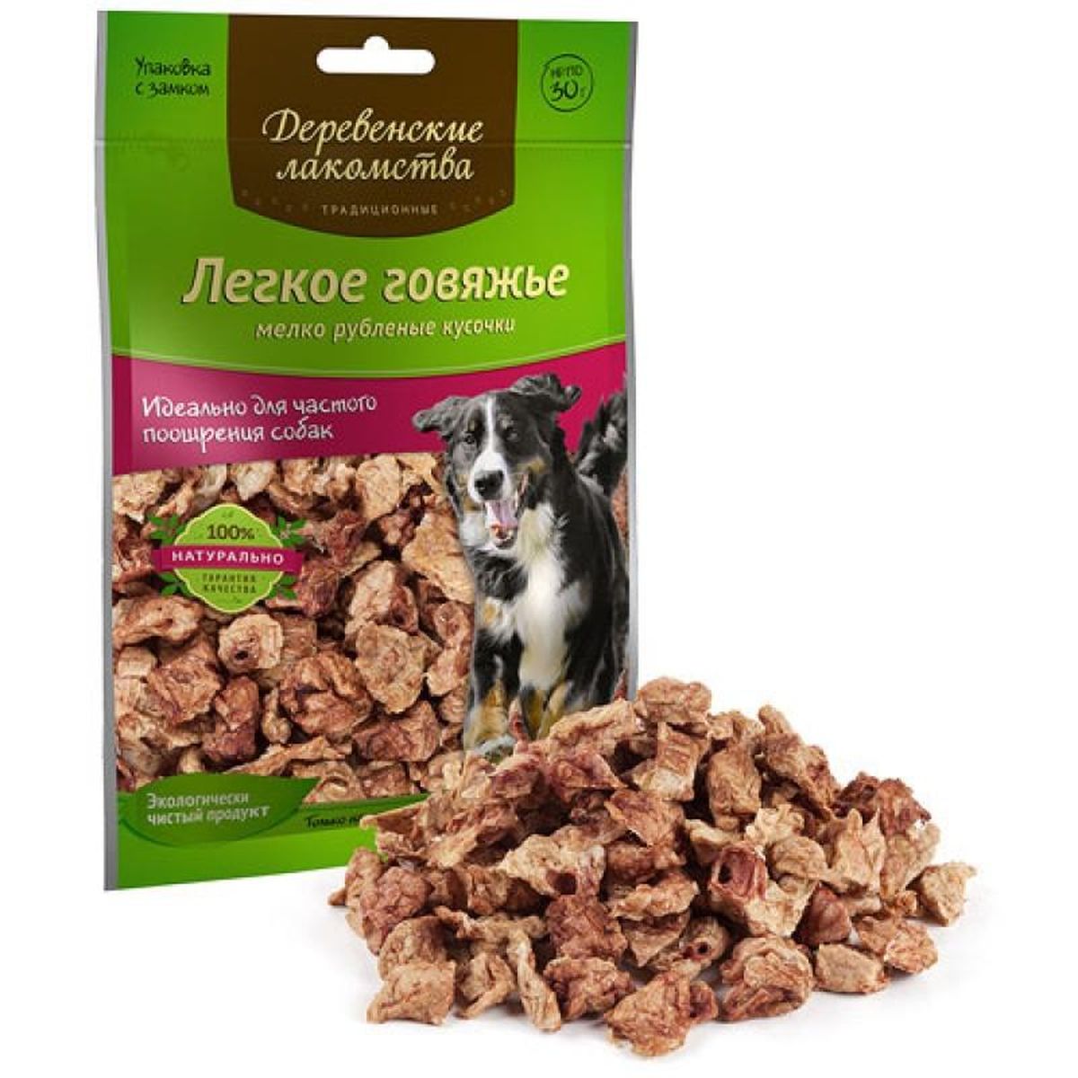 Лакомтво для собак Деревенские лакомства Традиционные, легкое говяжье, 30 г51209 Лакомтво для собак Деревенские лакомства Традиционные, легкое говяжье, 30 г51209ДЕРЕВЕНСКИЕ ЛАКОМСТВА Традиционные Легкое говяжье мелко рубленные кусочки для собак Состав: 100% легкое баранье