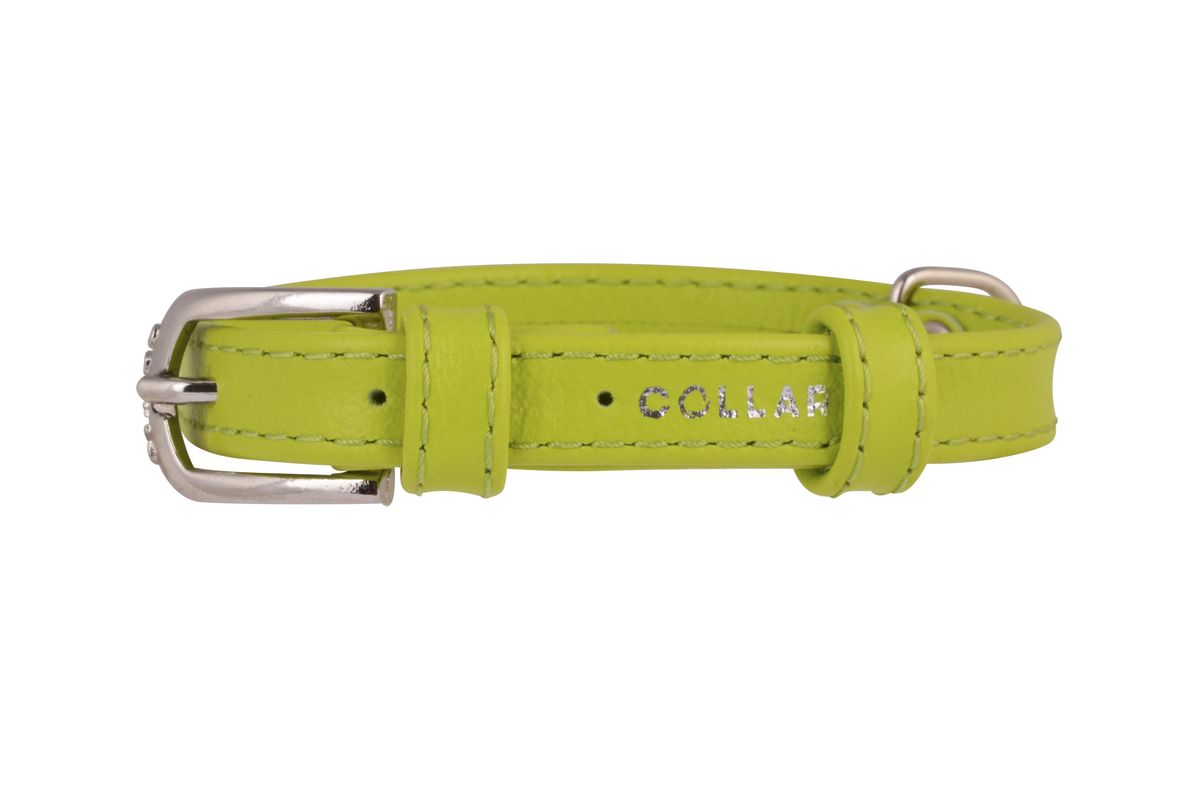 Ошейник CoLLaR Glamour, цвет: зеленый, ширина 12 мм, длина 21-29 см. 3232 Ошейник CoLLaR Glamour, цвет: зеленый, ширина 12 мм, длина 21-29 см. 3232Ошейник CoLLaR GLAMOUR без украшений (ширина 12мм, длина 21-29см) зелёный