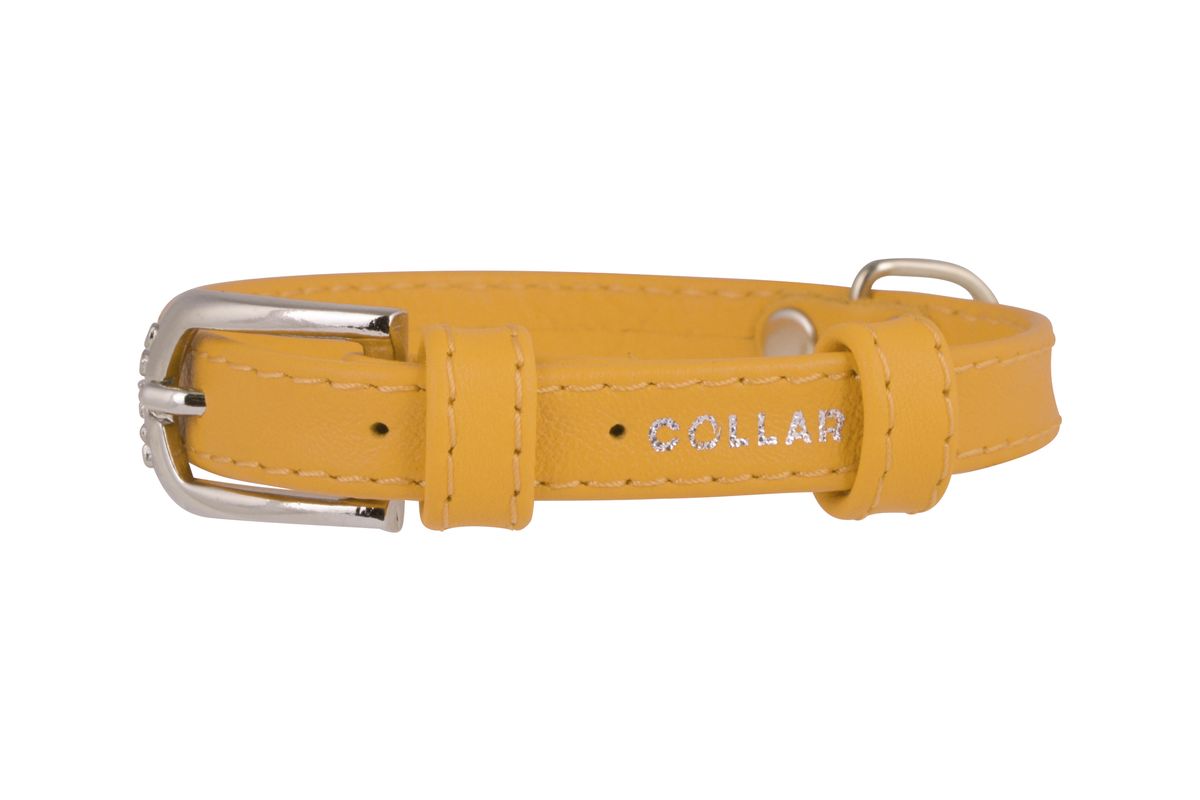 Ошейник CoLLaR Glamour, цвет: желтый, ширина 12 мм, длина 21-29 см. 3256832568 Ошейник CoLLaR Glamour, цвет: желтый, ширина 12 мм, длина 21-29 см. 3256832568Ошейник CoLLaR GLAMOUR без украшений (ширина 12мм, длина 21-29см) желтый