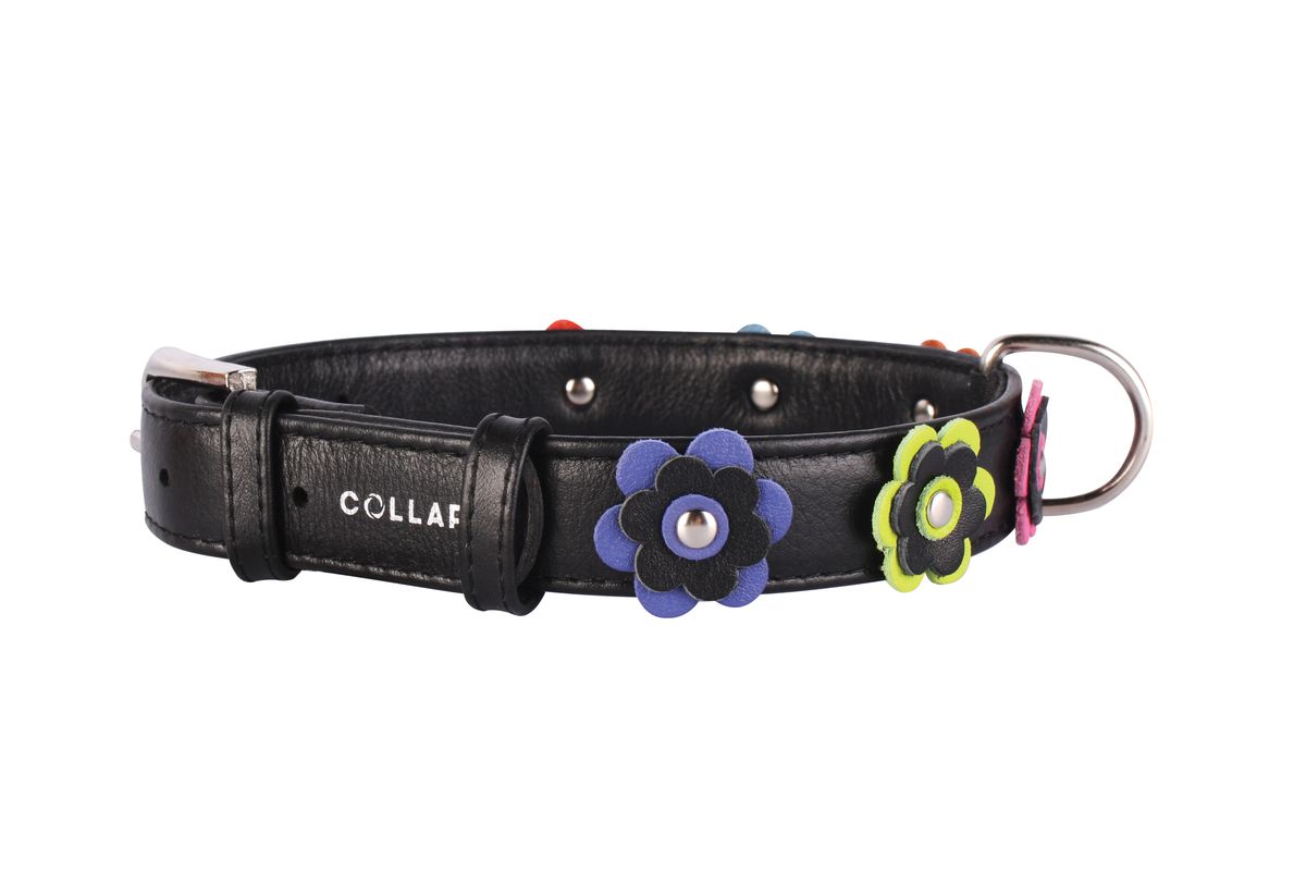 Ошейник CoLLaR Glamour Аппликация, цвет: черный, ширина 25 мм, длина 38-49 см35031 Ошейник CoLLaR Glamour Аппликация, цвет: черный, ширина 25 мм, длина 38-49 см35031Ошейник CoLLaR GLAMOUR с украшением аппликация (ширина 25мм, длина 38-49см) чёрный