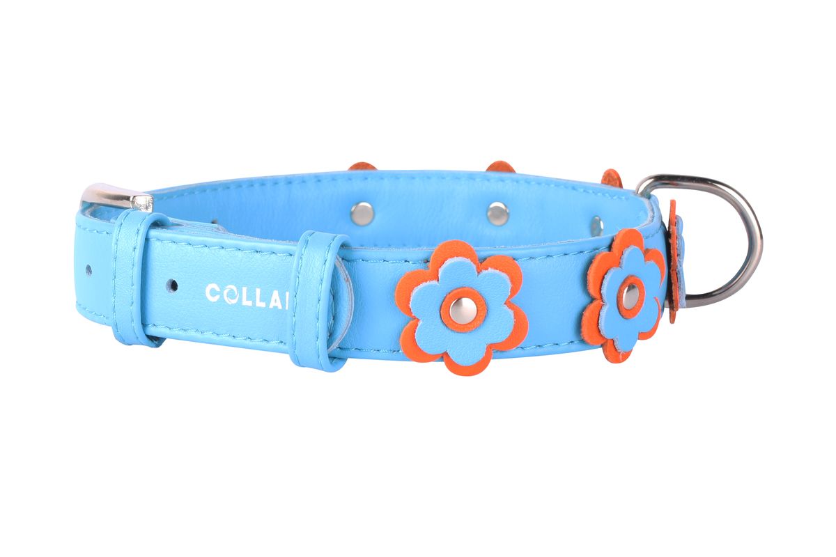 Ошейник CoLLaR Glamour Аппликация, цвет: синий, ширина 25 мм, длина 38-49 см35032 Ошейник CoLLaR Glamour Аппликация, цвет: синий, ширина 25 мм, длина 38-49 см35032Ошейник CoLLaR GLAMOUR с украшением аппликация (ширина 25мм, длина 38-49см) синий