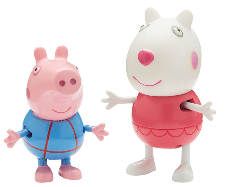Peppa Pig Набор фигурок Сюзи и Джордж30627_Сюзи и Джордж Peppa Pig Набор фигурок Сюзи и Джордж30627_Сюзи и ДжорджОживите веселые приключения Свинки Пеппы и ее друзей прямо у вас дома вместе с забавными фигурками из набора Сюзи и Джордж! В комплекте 2 фигурки с двигающимися ручками и ножками, которые могут сидеть и стоять.