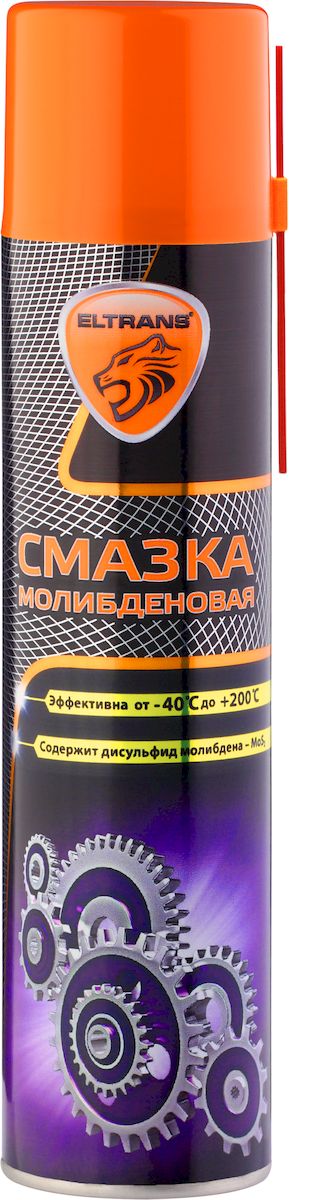 Смазка молибденовая Eltrans, 400 млEL-0505.01 Смазка молибденовая Eltrans, 400 млEL-0505.01Смазка молибденовая Eltrans обеспечивает эффективную и долговечную работу разного рода механизмов, работающих при повышенных нагрузках и в условиях возможного загрязнения пылью, грязью, осадками. Обладает двойным смазывающим действием - наличие дисульфида молибдена гарантирует сохранение смазывающих свойств даже в тех случаях, когда сама смазка уже истощена или выработалась при высоких температурах. Улучшает скольжение и защищает от износа различные детали (открытые шестерни, цепи, эксцентрики, направляющие, тросы, задвижки, шарниры, звездочки, элементы подъемно-транспортного оборудования). Устраняет скрип, предохраняет от ржавчины и коррозии, устойчива к солевым растворам и кислотным осадкам. Сохраняет неизменными смазывающие свойства в диапазоне температур от -40°С до +200°С. Товар сертифицирован.