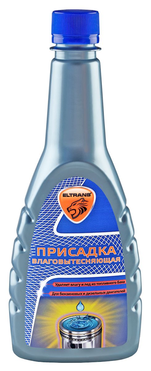 Присадка влаговытесняющая Eltrans, на 120-240 л, 340 млEL-1007.01 Присадка влаговытесняющая Eltrans, на 120-240 л, 340 млEL-1007.01Присадка влаговытесняющая Eltrans предназначена для удаления воды из топливного бака и предотвращения обледенения топливной системы. Стабилизирует работу двигателя. Облегчает пуск двигателя в зимнее время. Предотвращает коррозию деталей топливной системы. Подходит для всех типов бензиновых и дизельных двигателей, в том числе с турбонаддувом. Не оказывает вредного воздействия на каталитические нейтрализаторы и кислородные датчики. Рассчитана на обработку 60-80 л топлива. В зимнее время рекомендуется применять при каждой заправке, в летний период - через каждые 3000 км. Товар сертифицирован.