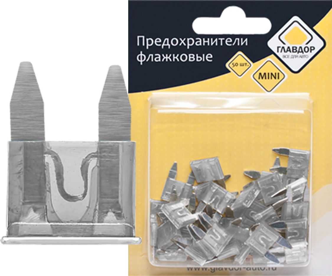 Предохранители Главдор Mini, флажковые, 25 А, 50 шт. GL-220GL-220 Предохранители Главдор Mini, флажковые, 25 А, 50 шт. GL-220GL-220Флажковые предохранители Главдор Mini стандартного типа, изготовленные из металла и пластика, предназначены для защиты электросети автомобиля. В набор входят 50 предохранителей напряжением 25 А. Предохранители надежны и безопасны, а качественная упаковка обеспечивает удобство хранения.