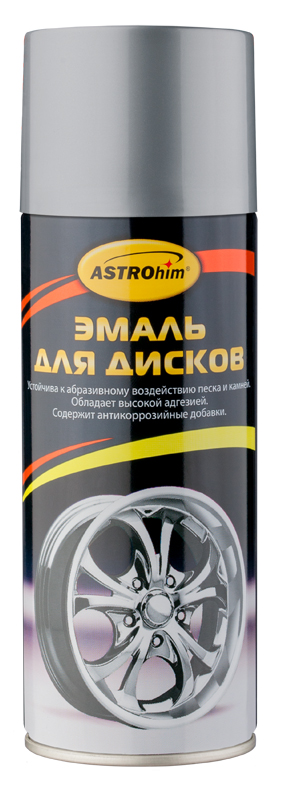 Эмаль для дисков ASTROhim, цвет: серый, 520 млАС-603 Эмаль для дисков ASTROhim, цвет: серый, 520 млАС-603Эмаль для дисков ASTROhim разработана специально для окраски колесных дисков любых транспортных средств. Обновляет внешний вид дисков. Образует эластичное лакокрасочное покрытие, которое не трескается и не отшелушивается в процессе эксплуатации автомобиля, обладает стойкостью к агрессивному воздействию факторов внешней среды, таких как влага, дорожные реагенты, песок и камни, летящие из-под колес. Обеспечивает антикоррозионную защиту окрашенным металлическим деталям. Наносится без предварительного грунтования. Не требует дополнительного покрытия защитным лаком. Образует прочное покрытие с высоким блеском. Подходит для окрашивания любых видов дисков, а также для декоративного окрашивания любых металлических и предварительно загрунтованных деревянных поверхностей. Обладает отличной адгезией к окрашиваемой поверхности, повышенной укрывистостью и атмосферостойкостью. Благодаря аэрозольной форме упаковки позволяет равномерно окрашивать диски самой сложной формы. ...