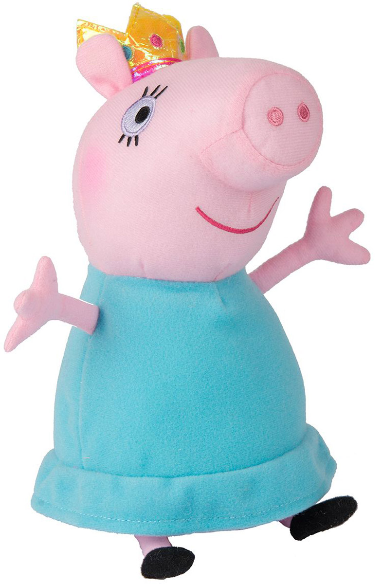 Peppa Pig Мягкая игрушка Мама Свинка-королева 30 см31153 Peppa Pig Мягкая игрушка Мама Свинка-королева 30 см31153Мягкая игрушка Peppa Pig Мама Свинка-королева изготовлена в виде одного из персонажей популярного детского мультипликационного сериала Свинка Пеппа. На самом деле семья свинки Пеппы не является королевской, но дизайнеры этой игрушки решили представить маму Пеппы в образе доброй королевы, чтобы еще больше подчеркнуть сказочность мультипликационного сюжета и его персонажей. Это необычное художественное решение сможет еще больше порадовать ребенка, ведь тематика сказочных королей не менее интересна, чем сюжет мультфильма. Мама-королева выглядит очень мило и даже трогательно. Художники смогли передать доброту и материнскую нежность даже в простых нарисованных чертах игрушечного лица. А мягкие цвета этой игрушки смогут приятно порадовать детские глаза.