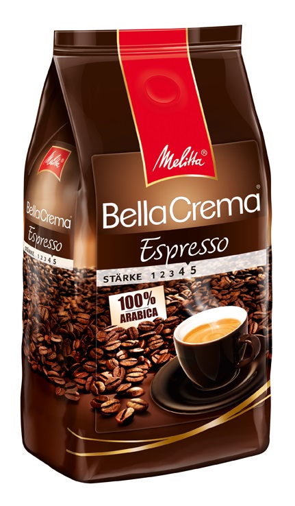 Melitta BellaCrema Espresso кофе в зернах, 1 кг00830 Melitta BellaCrema Espresso кофе в зернах, 1 кг00830100% Арабика Крепкий кофе для Эспрессо Кофейная композиция с легкими перечными нотками Мягкая упаковка с клапаном Предназначен для приготовления кофе в кофеварках и кофемашинах Можно молоть вручную и варить в турке