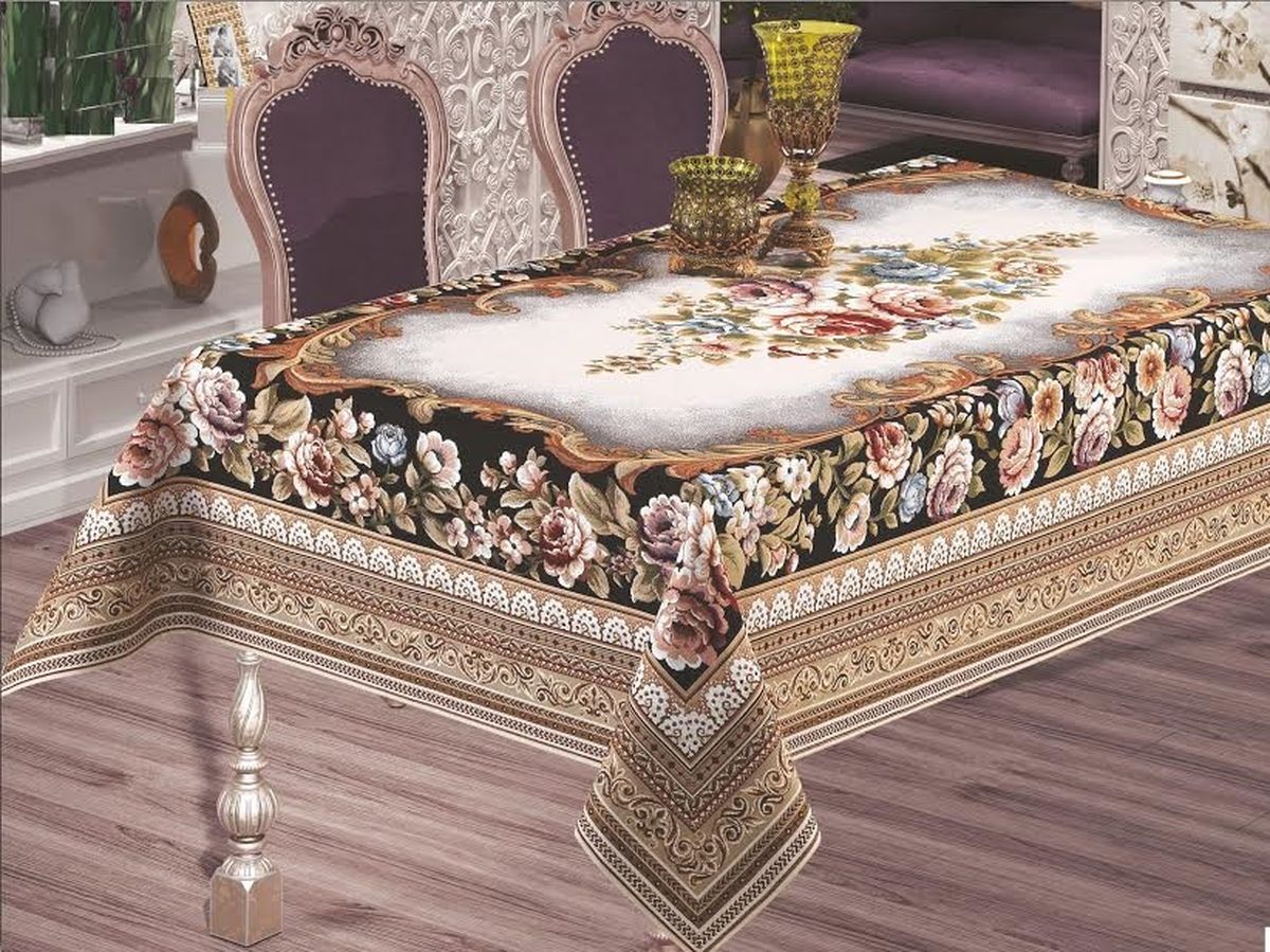 Скатерть Рапира Надежда, прямоугольная, 160 х 180 см6086/2 Скатерть Рапира Надежда, прямоугольная, 160 х 180 см6086/2Добротные и красивые скатерти из гобелена вновь вернулись в интерьерную моду, как только люди устали от однотипности лаконично оформленных пространств и захотели подлинного уюта и домашнего тепла. Нарядная, хорошо драпируемая скатерть Рапира прямоугольной формы из 100% полиэфира.