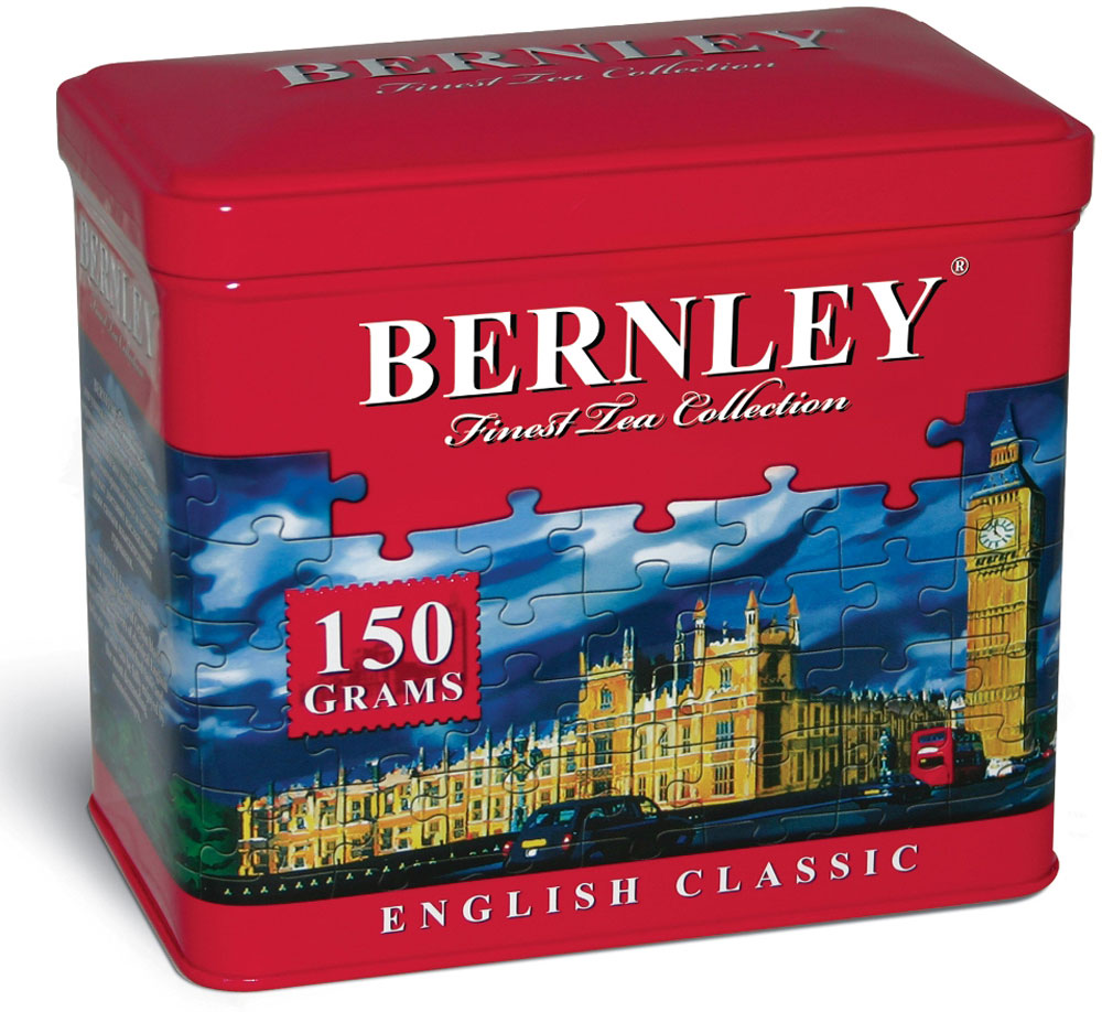 Bernley English Classic черный листовой чай, 150 г (ж/б)1070117 Bernley English Classic черный листовой чай, 150 г (ж/б)1070117Крупнолистовой чай Bernley English Classic станет прекрасным подарком к любому празднику. Этот чай с неповторимыми оттенками тонкого вкуса и нежного аромата производится по классическому английскому рецепту из лучших сортов черного цейлонского чая, выращенного на всемирно известных высокогорных плантациях Шри-Ланки.