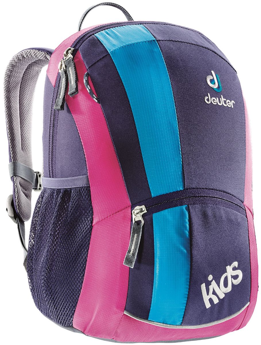 Рюкзак городской Deuter Kids, цвет: фиолетовый, 12 л36013_5013 Рюкзак городской Deuter Kids, цвет: фиолетовый, 12 л36013_5013Детский рюкзак для детей от 3 лет мягкая спинка Sобразные плечевые лямки с мягкими краями боковые сетчатые карманы именная бирка внутри отражатель 3M спереди и на переднем кармане с молнией для безопасности потайной карманчик на молнии сверху петли для пристежки разных мелочей Материал: SuperPolytex Вес: 300 g Объем: 12 l Размеры: 36 x 22 x 18 см.