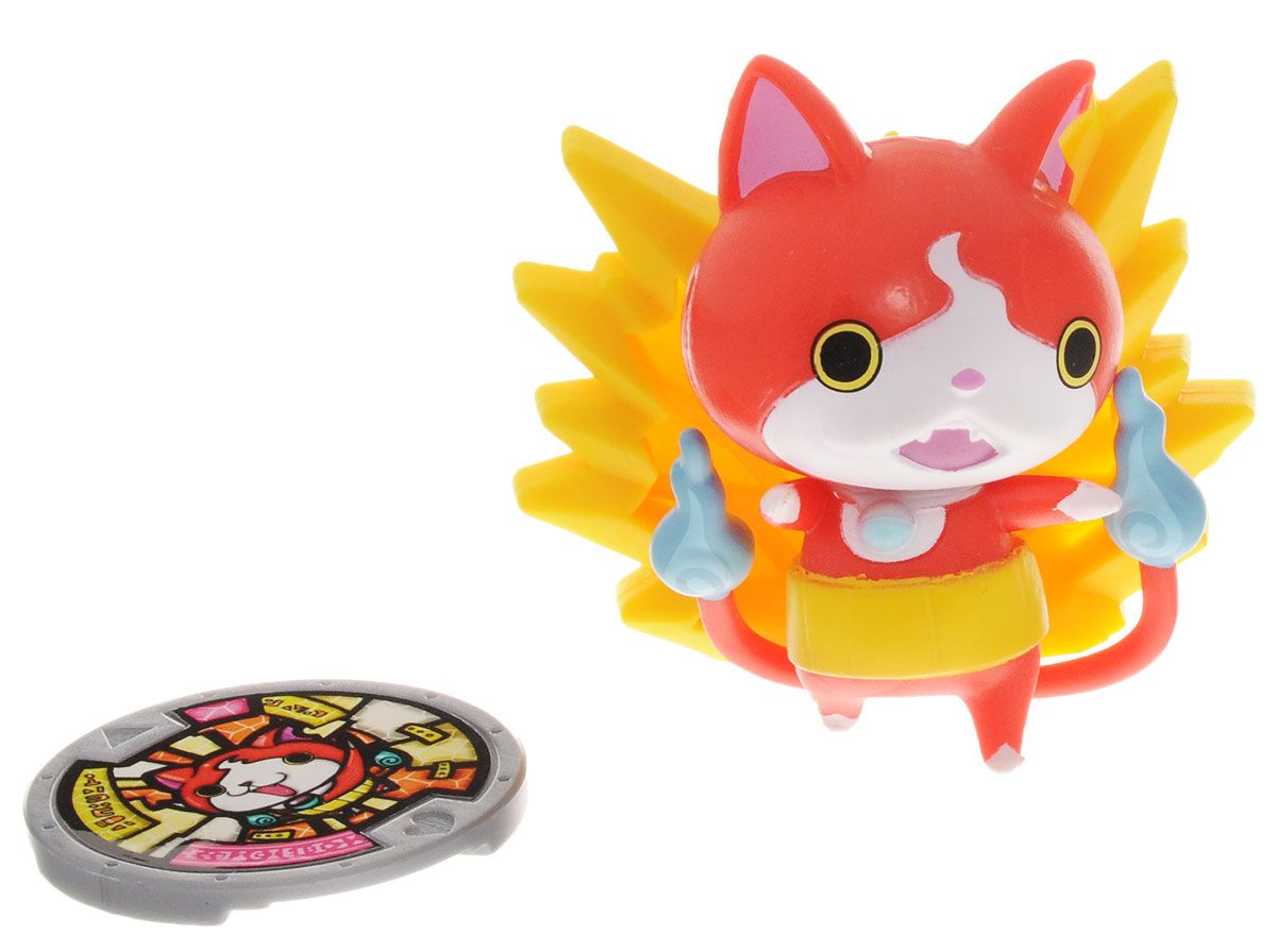 Yokai Watch Фигурка c медалью JibanyanB5937EQ0_B5938 Yokai Watch Фигурка c медалью JibanyanB5937EQ0_B5938В мире Yo-kai у персонажей иногда случаются дни, когда все идет не так. Они теряют ключи. У них спадают штаны. Несомненно, во всем этом виноваты Yo-kai. Они находятся повсюду, каждый день отвлекая и доставляя неудобства окружающим. Их не может видеть никто, кроме тех персонажей, которые подружились с ними. Любимое занятие Jibanyan - лежать на кровати и лакомиться шоколадными батончиками. А если он встает с кровати, то любит отрабатывать боевые приемы на проезжающих мимо грузовиках - и тогда им не поздоровится! Фигурка выполнена в ярких цветах. В комплекте с фигуркой идет медаль с изображением Jibanyan. Медаль также открывает дополнительные возможности для игрушечных часов Yokai Watch, которые приобретаются отдельно и игрового приложения для гаджетов. Также медаль можно совместить с фигуркой с помощью специальной выемки и тогда фигурка будет служить подставкой для нее. Заведите дома забавных персонажей из мультсериала Yo-kai Watch!