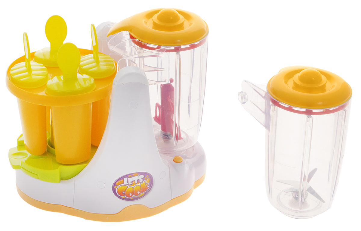 Lets Cook Игровой набор Фабрика десертов00711 Lets Cook Игровой набор Фабрика десертов00711Игровой набор Lets Cook Фабрика десертов поможет вашей дочурке научиться самостоятельно готовить вкусные десерты! Набор включает все необходимое для приготовления коктейлей, напитков и мороженого. В прилагаемом буклете вы найдете вкуснейшие рецепты, по которым будет достаточно легко приготовить лакомство. Порадуйте свою маленькую хозяйку таким замечательным подарком! Для работы требуются 4 батарейки С 1,5V (не входят в комплект).