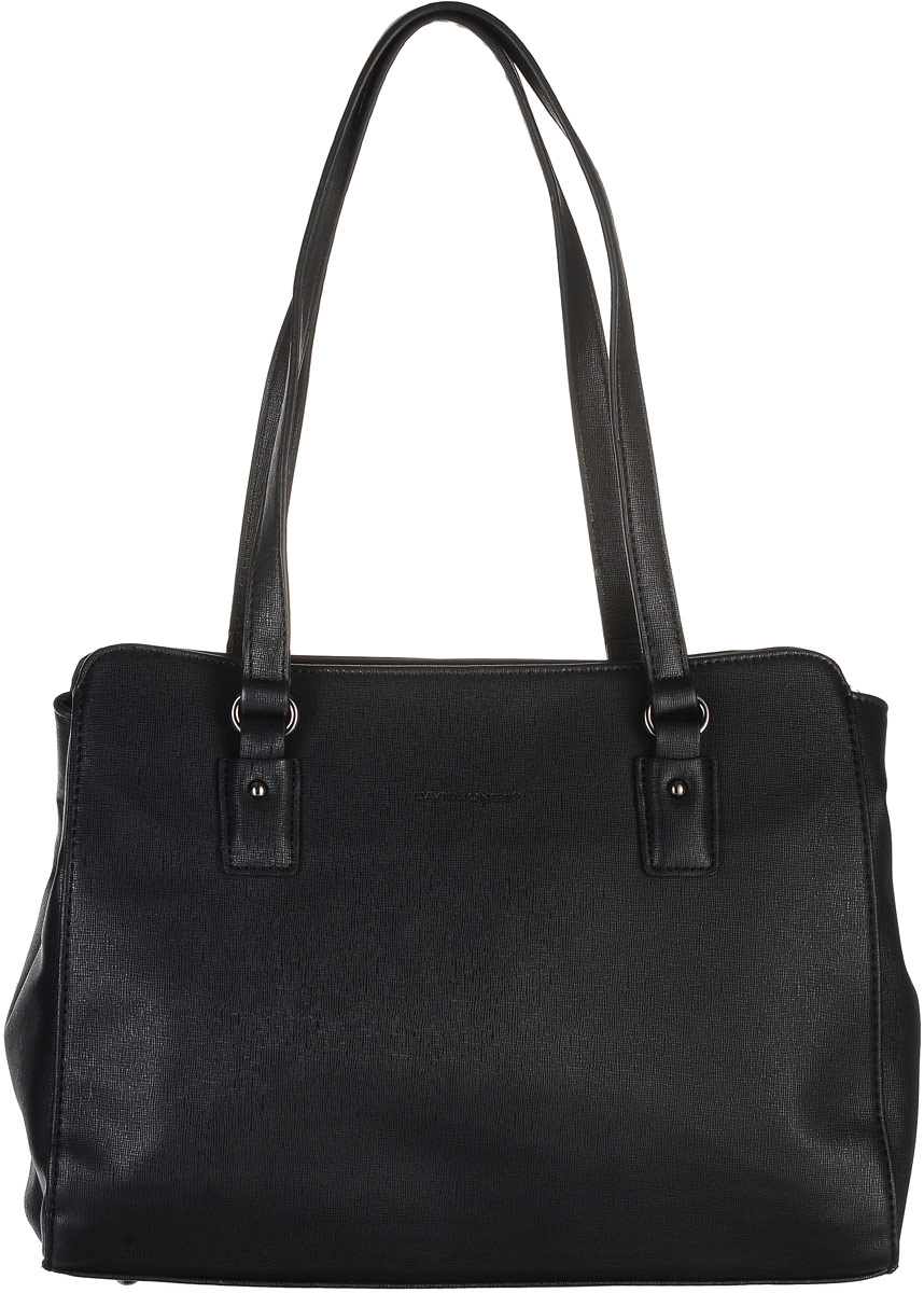 Сумка женская David Jones, цвет: черный. СМ3256СМ3256 BLACK Сумка женская David Jones, цвет: черный. СМ3256СМ3256 BLACKЭлегантная женская сумка David Jones выполнена из экокожи. Модель имеет одно отделение, разделенное карманом-средником на застежке-молнии. Внутри расположены два накладных кармашка и один прорезной с застежкой-молнией. Снаружи, с тыльной стороны сумки имеется карман на застежке-молнии. Изделие оснащено двумя удобными ручками. Дно сумки дополнено четырьмя металлическими ножками. Модная сумка внесет элегантные ноты в ваш образ и подчеркнет неповторимый стиль.
