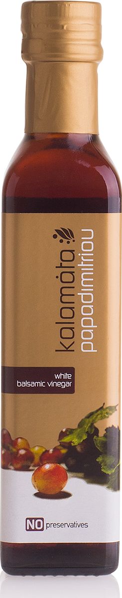 Papadimitriou белый бальзамический уксус Каламата, 250 мл12.0003 Papadimitriou белый бальзамический уксус Каламата, 250 мл12.0003Кремообразный, ароматный, кисло-сладкий на вкус.