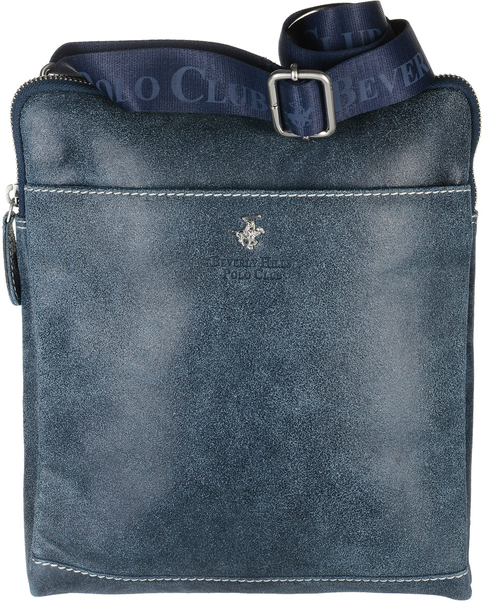 Сумка-планшет мужская Beverly Hills Polo Club, цвет: синий. 321321_blue Сумка-планшет мужская Beverly Hills Polo Club, цвет: синий. 321321_blueСумка-планшет Beverly Hills Polo Club выполнена из натуральной кожи. Сумка оформлена металлической пластиной с логотипом бренда и фирменной тисненой надписью. Сумка закрывается на застежку-молнию и имеет одно основное отделение, где расположены карман под телефон и два кармана под канцелярские принадлежности, а также прорезной карман на молнии. Снаружи, с фронтальной стороны сумки расположен объемный накладной карман, закрывающийся на магнитную кнопку. Изделие оснащено длинным регулируемым наплечным ремнем, который крепится к сумке с помощью металлических элементов. Сумка Beverly Hills Polo Club станет ярким и оригинальным подарком для человека, ценящего практичные и качественные вещи.